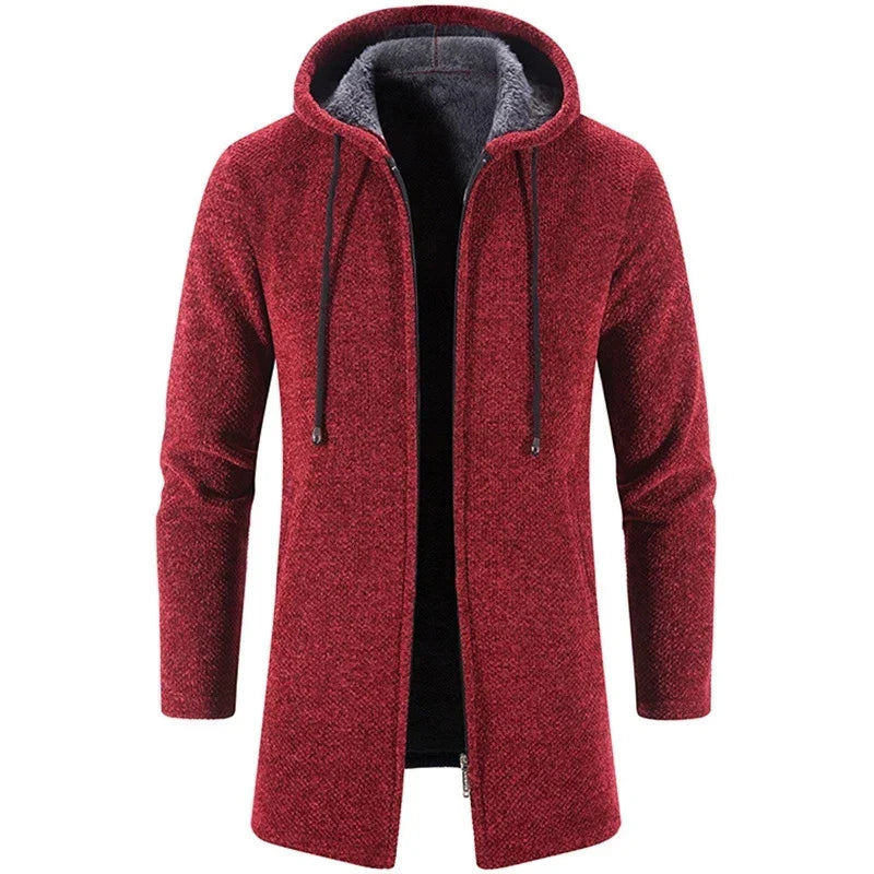 Casaco Masculino Longo com Capuz