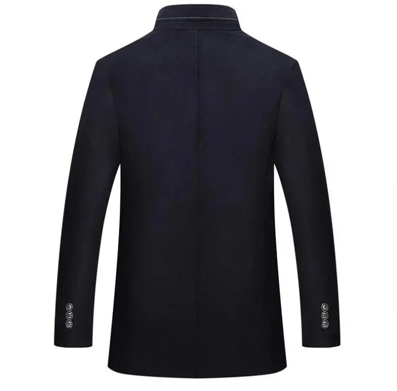 Casaco Trench Coat Masculino de Lã Grife