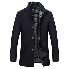 Casaco Trench Coat Masculino de Lã Grife