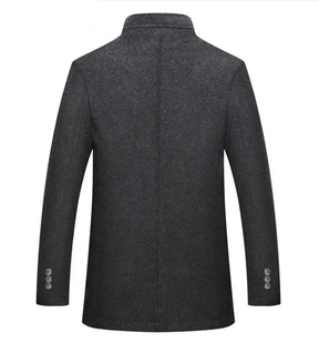 Casaco Trench Coat Masculino de Lã Grife