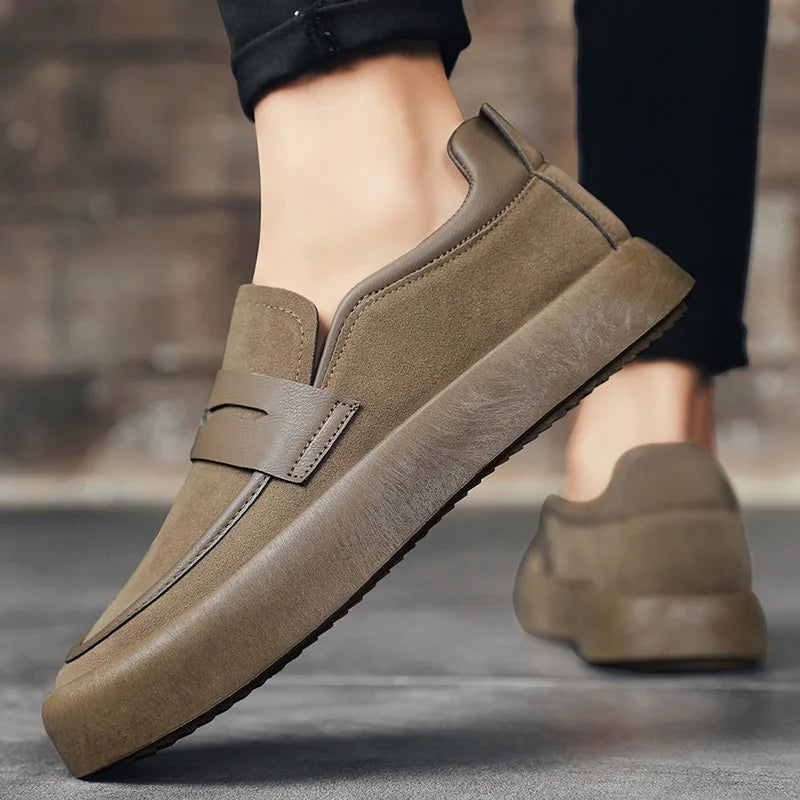 Mocassim Masculino de Camurça